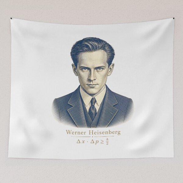 Item preview, Werner Heisenberg — Uncertainty Principle | Science Heroes designed and sold by Art&Fun.