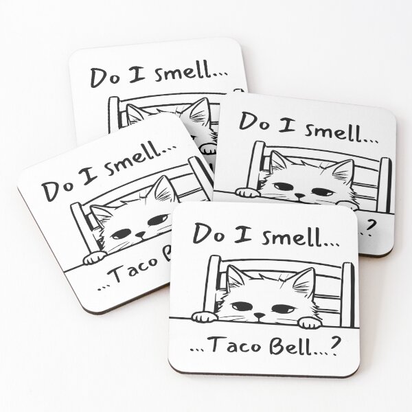 Item preview, Do I Smell Taco Bell? | Funny Cat Meme designed and sold by DesignMyHeart.