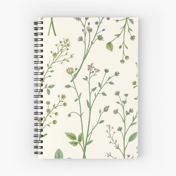 Item preview,  Green Leafy Vine Cream Meadow Pattern designed and sold by IntelliMindDesigns.
