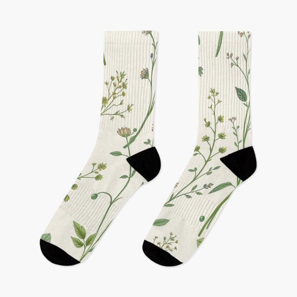 Item preview,  Green Leafy Vine Cream Meadow Pattern designed and sold by IntelliMindDesigns.