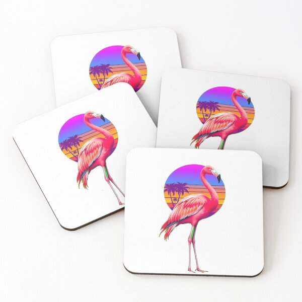 Item preview, Retro 80s Flamingo – Neon Sunset designed and sold by Benito Del Ray.