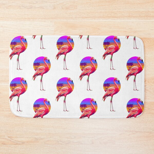 Item preview, Retro 80s Flamingo – Neon Sunset designed and sold by Benito Del Ray.