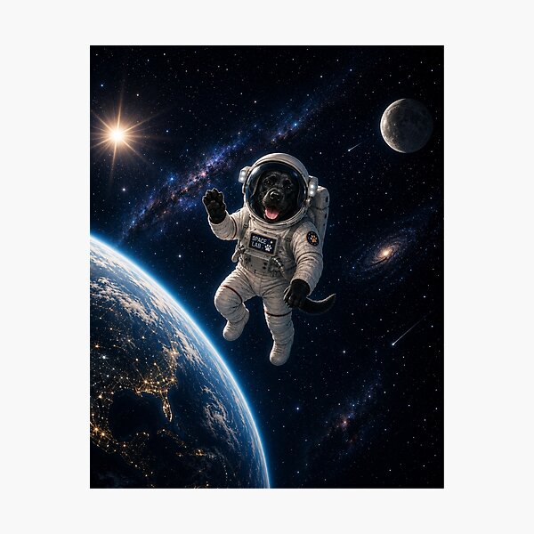 Item preview, Space Lab – Labrador Astronaut Dog designed and sold by Goodthingstree.