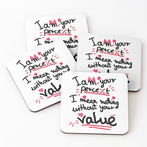 Item preview, I am your percent - Valentines, lovers, romance gift designed and sold by SleekVisuals.