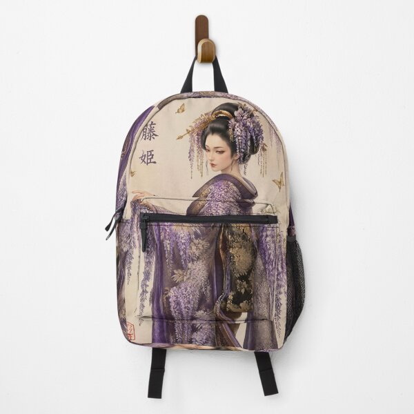 Item preview, Wisteria Geisha | Japanese Kimono & Purple Flower Art designed and sold by kaxymax.
