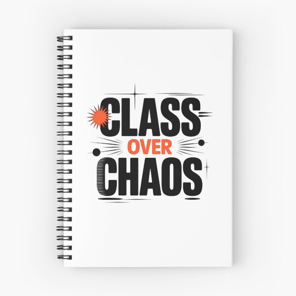 Item preview, Class Over Chaos. Bold Typography Statement Design designed and sold by Aarvya Fashion Club ( A.F.C ).