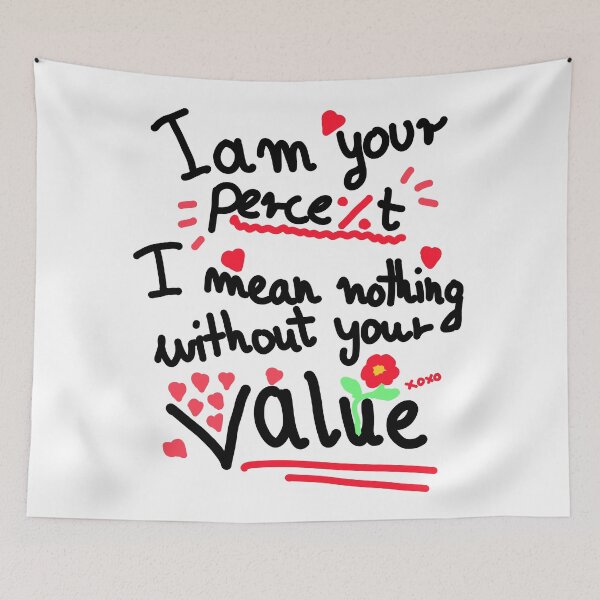 Item preview, I am your percent - Valentines, lovers, romance gift designed and sold by SleekVisuals.