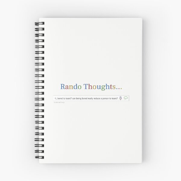 Item preview, Random Thoughts | Bored To Tears designed and sold by JustAsmahDesign.