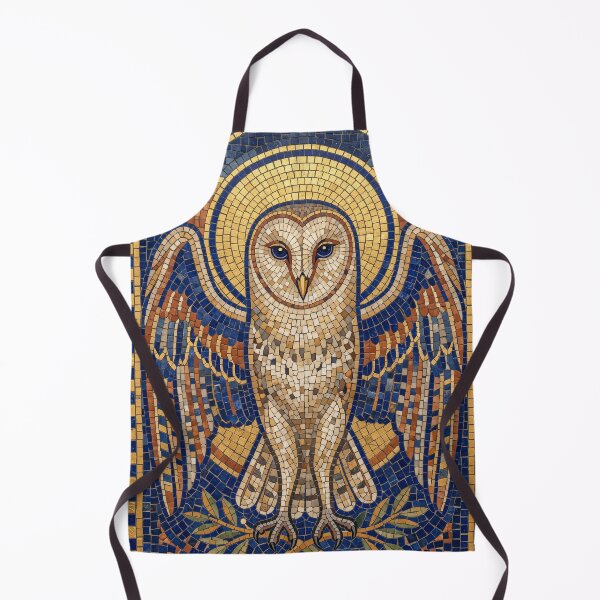 Item preview, Byzantine Mosaic Barn Owl Gold Tesserae designed and sold by The Mellonaire.