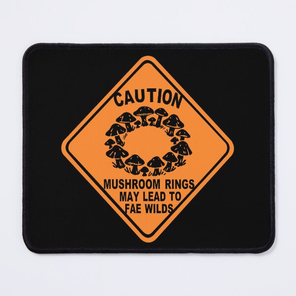 Item preview, Caution mushroom ring may lead to Fae wild designed and sold by moonmorph.