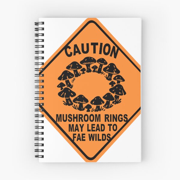 Item preview, Caution mushroom ring may lead to Fae wild designed and sold by moonmorph.