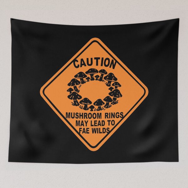 Item preview, Caution mushroom ring may lead to Fae wild designed and sold by moonmorph.