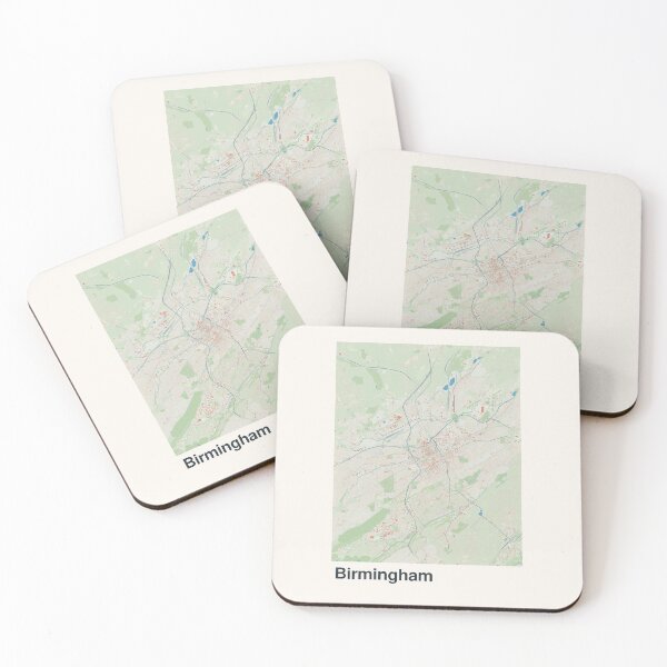 Item preview, Birmingham Minimalistic Map Art designed and sold by MapsNerd.