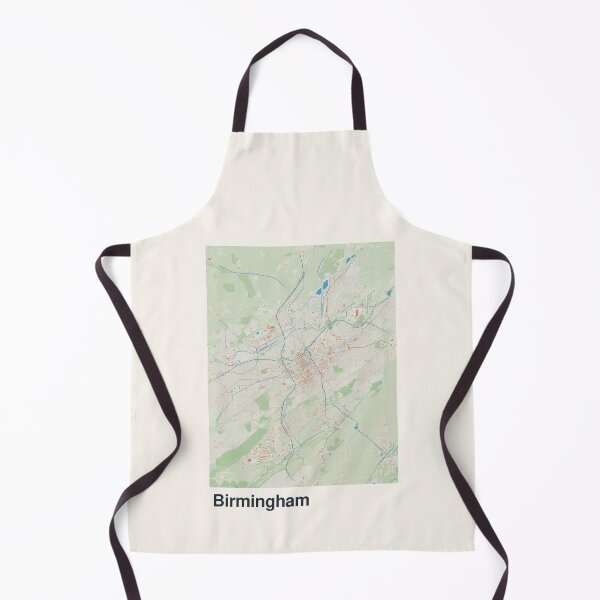 Artikelvorschau, Minimalistische Kartenkunst aus Birmingham entworfen und verkauft von MapsNerd.