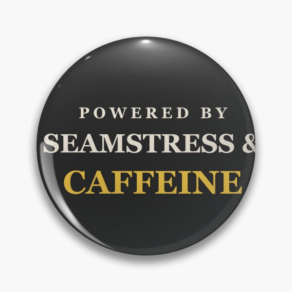 Item preview, Powered By Seamstress & Caffeine - Sewing designed and sold by RetroThreadWorks.