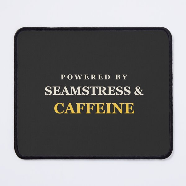 Item preview, Powered By Seamstress & Caffeine - Sewing designed and sold by RetroThreadWorks.