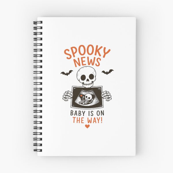 Item preview, Spooky News Baby Is On The Way Halloween Skeleton Pregnancy Announcement designed and sold by MAPDDesigns.