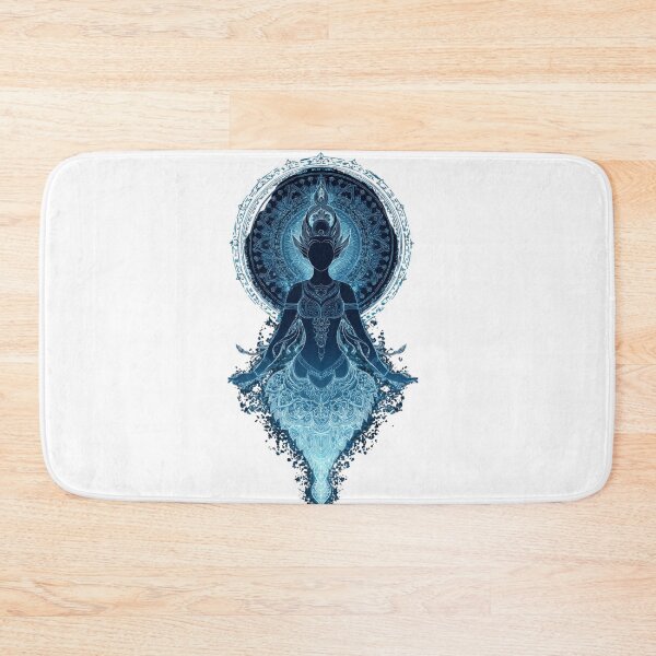 Item preview, Ethereal Blue Spiritual Goddess Mandala Silhouette  designed and sold by LC&LCPlatform.
