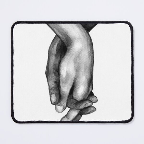 Item preview, Holding Hands House Gift Original Custom Love Couples Poster Wall Art Tee Design designed and sold by Cool Robot Bro..