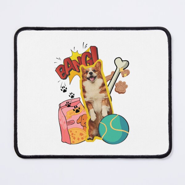 Item preview, Corgi Playing Ball Comic Style designed and sold by Mix Mood.