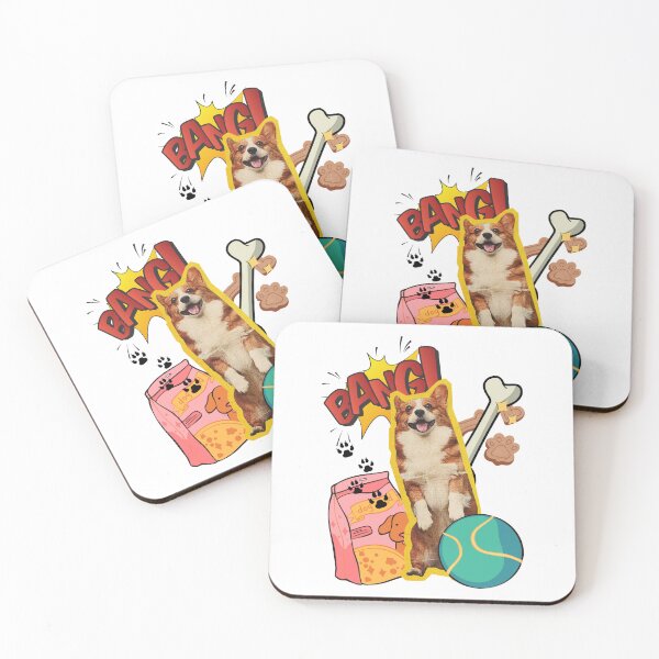 Item preview, Corgi Playing Ball Comic Style designed and sold by Mix Mood.