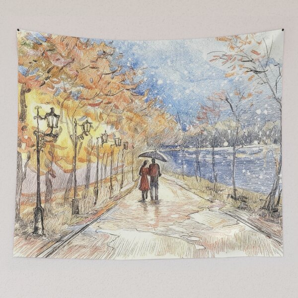 Item preview, Evening walk in the park designed and sold by sid1802.