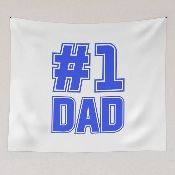 Item preview, #1 dad - blue designed and sold by Wolagno.