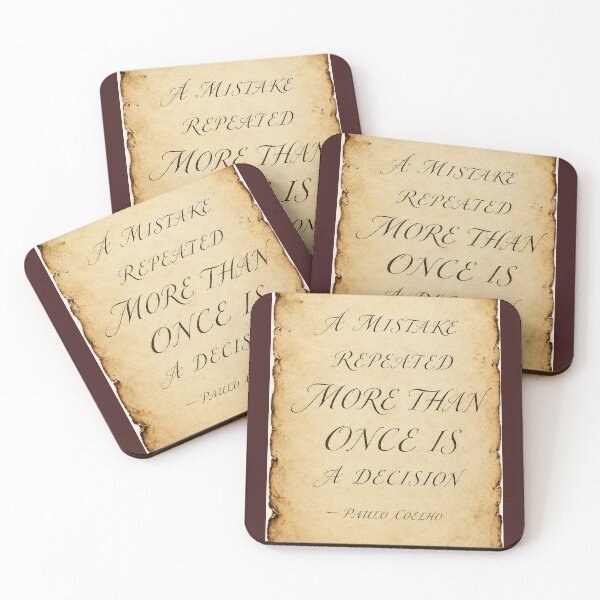 Item preview, A Mistake repeated - Paulo Coelho designed and sold by LuluLeb.