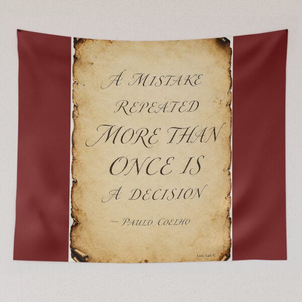 Item preview, A Mistake repeated - Paulo Coelho designed and sold by LuluLeb.