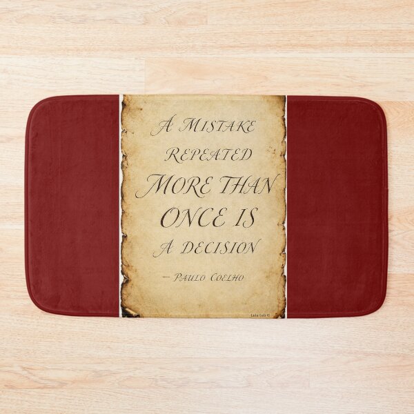Item preview, A Mistake repeated - Paulo Coelho designed and sold by LuluLeb.