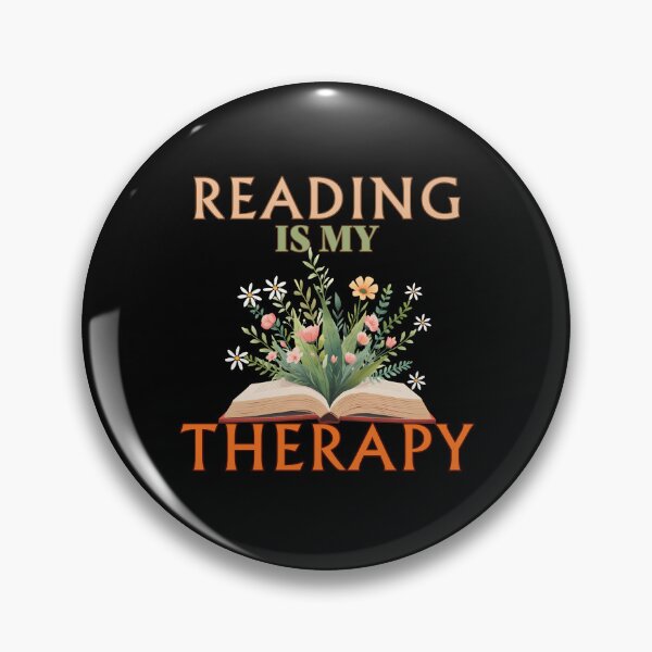 Item preview, Reading Is My Therapy – Botanical Book Lover designed and sold by Bawek85Designs.