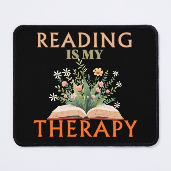 Item preview, Reading Is My Therapy – Botanical Book Lover designed and sold by Bawek85Designs.