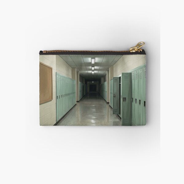 Item preview, Empty School Hallway Liminal Space Painting designed and sold by The Mellonaire.