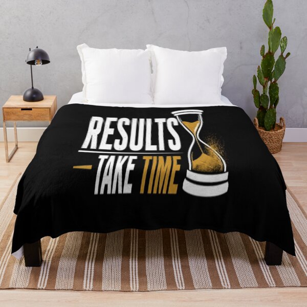 Item preview, Results Take Time Motivational Quote Typography Design designed and sold by v6ziix.