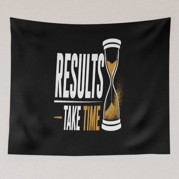 Item preview, Results Take Time  Motivational Quote Typography Design designed and sold by v6ziix.
