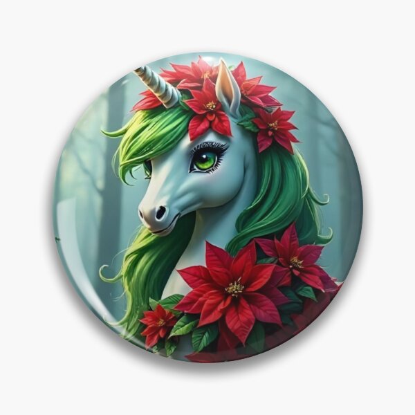 Item preview, Poinsettias Unicorn  designed and sold by StarbornPrime.