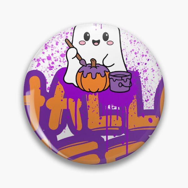 Item preview, Cute Halloween Ghost painting  designed and sold by She - artist creations .
