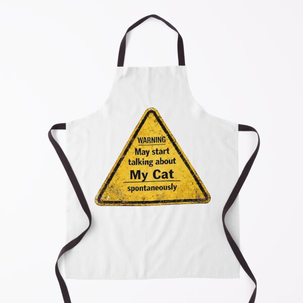 Item preview, Warning May Start Talking About My Cat Funny Cat Lover Design. designed and sold by The-T-In-Retro.
