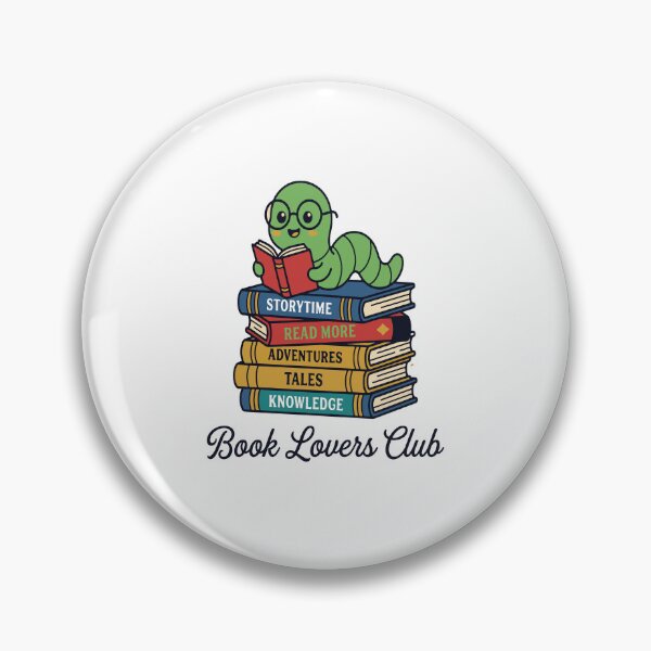 Item preview, Book Lovers Club - Cute Worm Reading Books designed and sold by shaira6831.