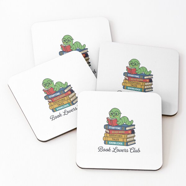 Item preview, Book Lovers Club - Cute Worm Reading Books designed and sold by shaira6831.