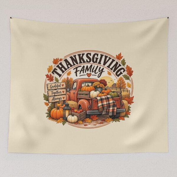 Item preview, Thanksgiving Family Matching Pumpkin Truck Gift Fall Style designed and sold by Corvoria.