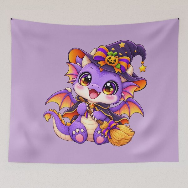 Item preview, Kawaii Axolotl on Broomstick Sticker Art – Cute Chibi Halloween Illustration designed and sold by MagicMakerPh.
