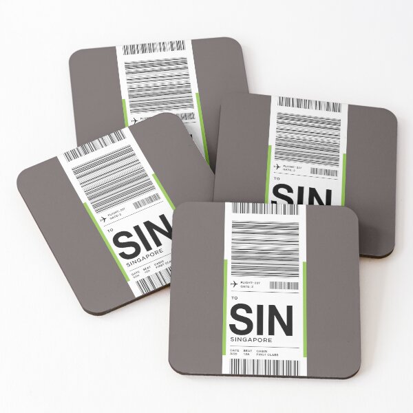 Item preview, Singapore Luggage Tag - Travel Adventure Wanderlust designed and sold by -Koleidescope.