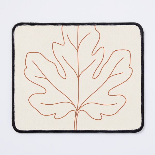 Item preview, Curved Fig Leaf | Minimalist Terracotta Line Drawing designed and sold by Zaramodo.