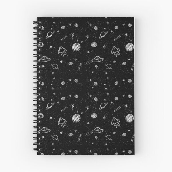 Item preview, Cute Space Doodle Pattern with Rockets, Planets and Stars designed and sold by Kruti Collection.
