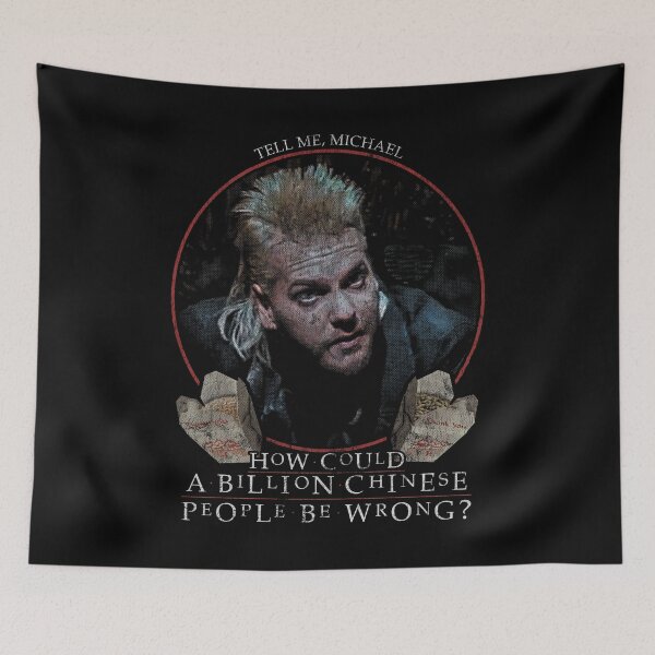 Item preview, The Lost Boys David Chinese Rice Distressed designed and sold by Power Up Prints.