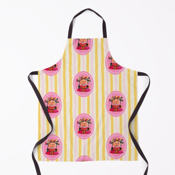 Item preview, Mexican Maria Doll in Yellow Stripes and Pink Kitch designed and sold by TinaSalazar.