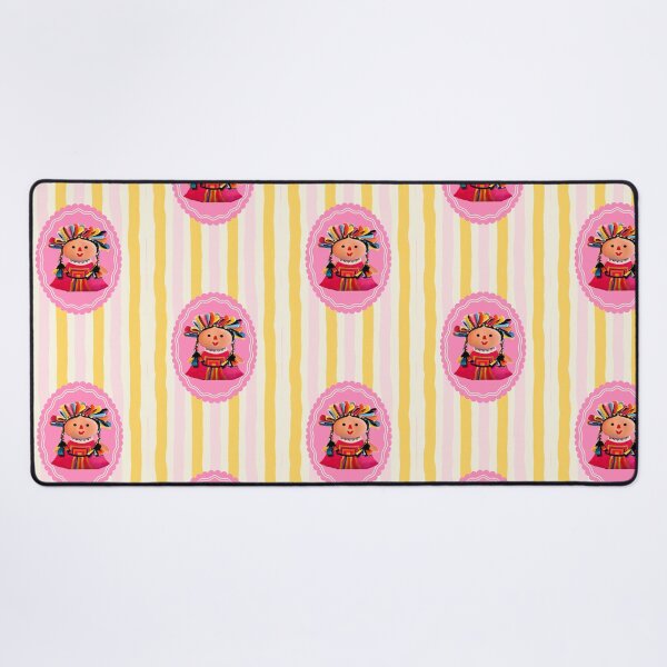 Item preview, Mexican Maria Doll in Yellow Stripes and Pink Kitch designed and sold by TinaSalazar.