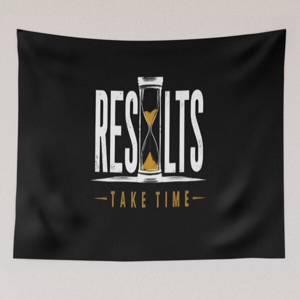 Item preview, Results Take Time  Motivational Quote Typography Design designed and sold by v6ziix.