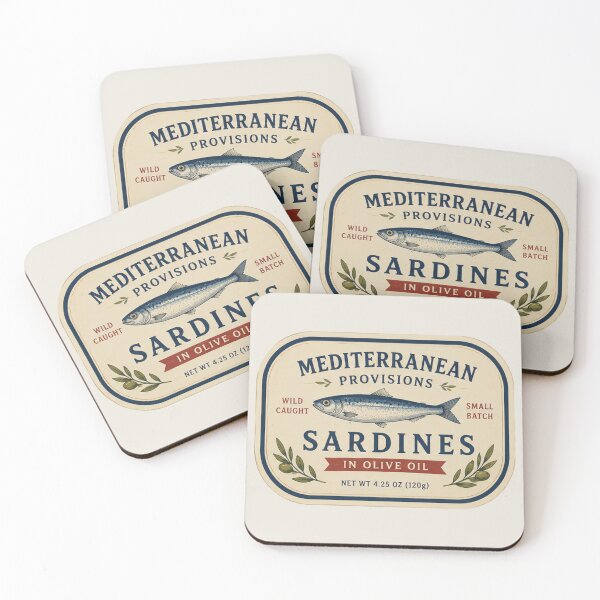 Item preview, Tinned Fish | Mediterranean Provisions Sardines designed and sold by Mimi  + Kate.